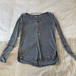 Free people Henley pullover thermal tee